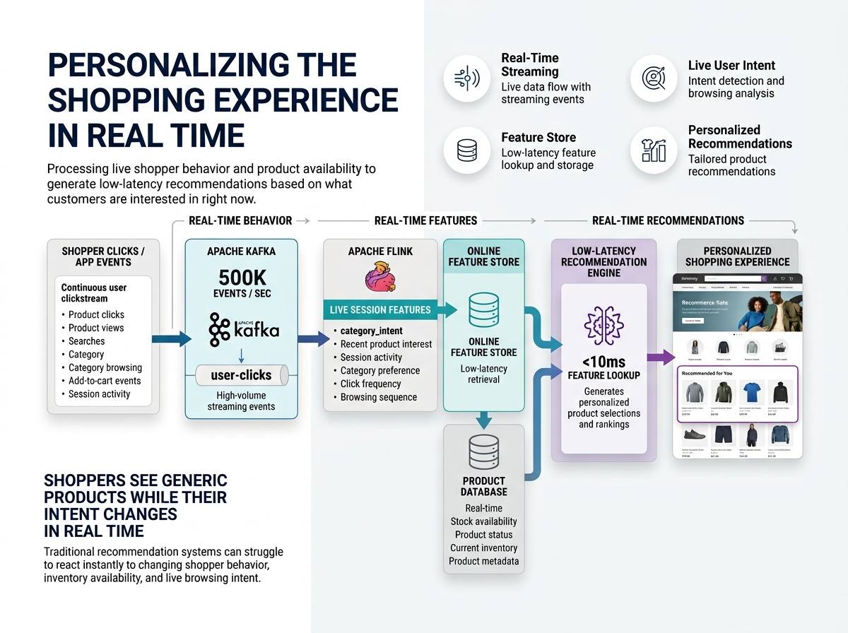 Real-time e-commerce recommendation