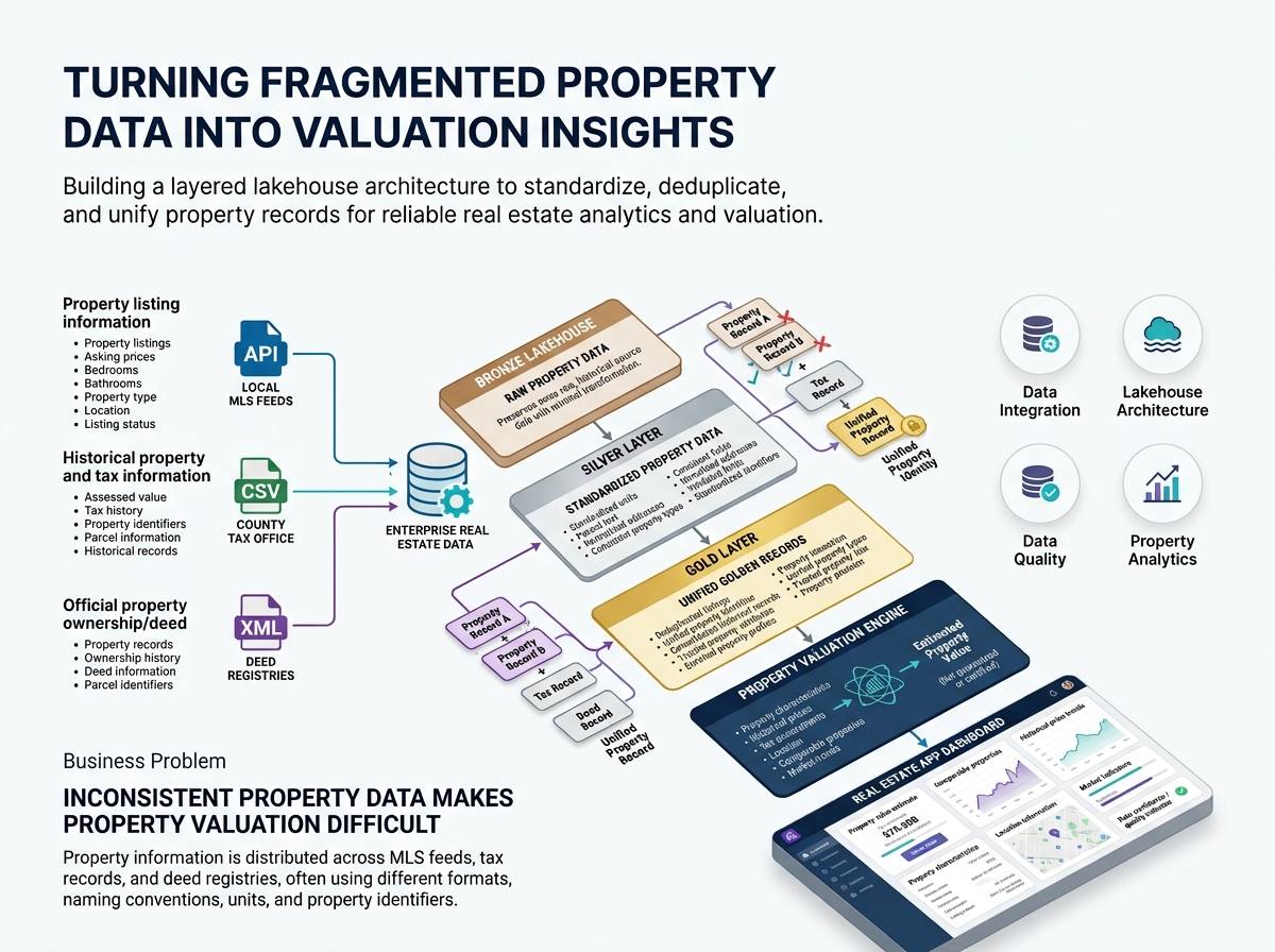 Real estate data lakehouse